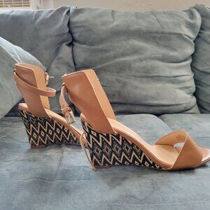 Nine West woven platform sandals